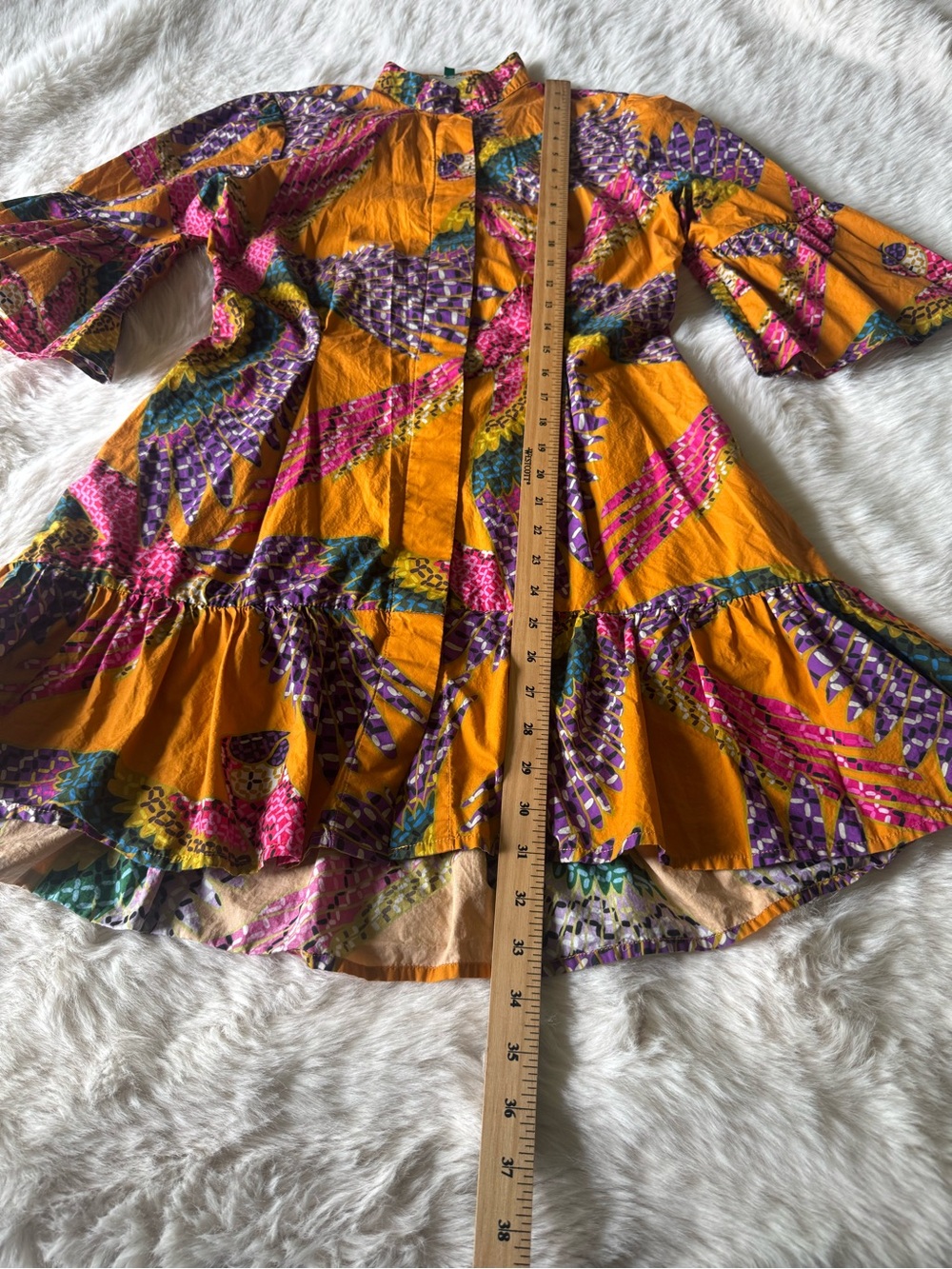 FARM Rio Yellow Multi-Print Belted Mini Dress - Picture 13 of 14